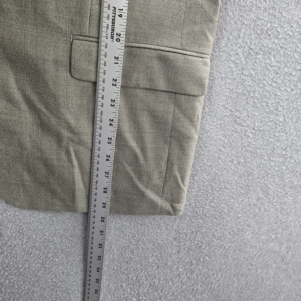 Lauren Ralph Lauren Men‎ Blazer 44S Gray Silk Wool Sport Coat Button